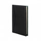 Padfolio piele naturala, negru / turquoise, Patin