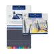 Set 24 creioane colorate Goldfaber, cutie metal, Faber-Castell