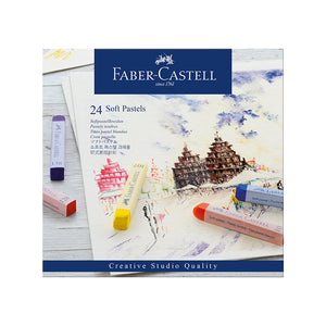 Set 24 creioane Pastel Soft, Faber-Castell