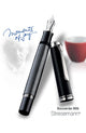 Stilou Souveran M805 Stresemann, penita aur 18 ct, negru-dungi, Pelikan