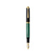 Stilou Souveran M1000, penita aur 18 ct, negru-verde, Pelikan