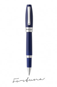 Roller Fortuna Blue, finisaj otel, Montegrappa