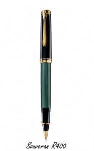 Roller Souveran R400, negru-verde, Pelikan