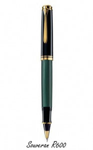 Roller Souveran R600, negru-verde, Pelikan