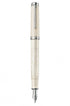 Stilou Souveran M605, penita de aur 14 ct, alb transparent, Pelikan