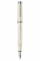 Stilou Souveran M605, penita de aur 14 ct, alb transparent, Pelikan