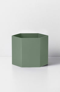 Suport hexagonal, mare, verde, fermLIVING